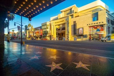 Hollywood Walk of Fame for Theatre Classics Los Angeles